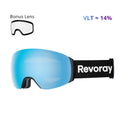 Passion M3 Ski Goggles with Replacement Lens - Sky Blue Lens + Replacement Clear Lens
