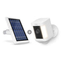 Ring Spotlight Cam Plus (Battery) + Wasserstein Solar Panel Bundle - White / 1 Pack