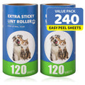 Extra Sticky Lint Roller Refills 2/6/10 Pack fit 3.8"-4" Standard Size Lint Roller Sticker - 2 Pack