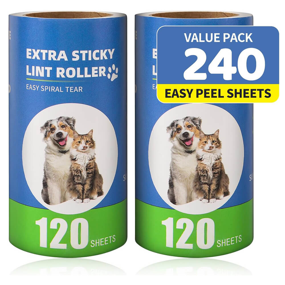 Extra Sticky Lint Roller Refills 2/6/10 Pack fit 3.8"-4" Standard Size Lint Roller Sticker - 2 Pack