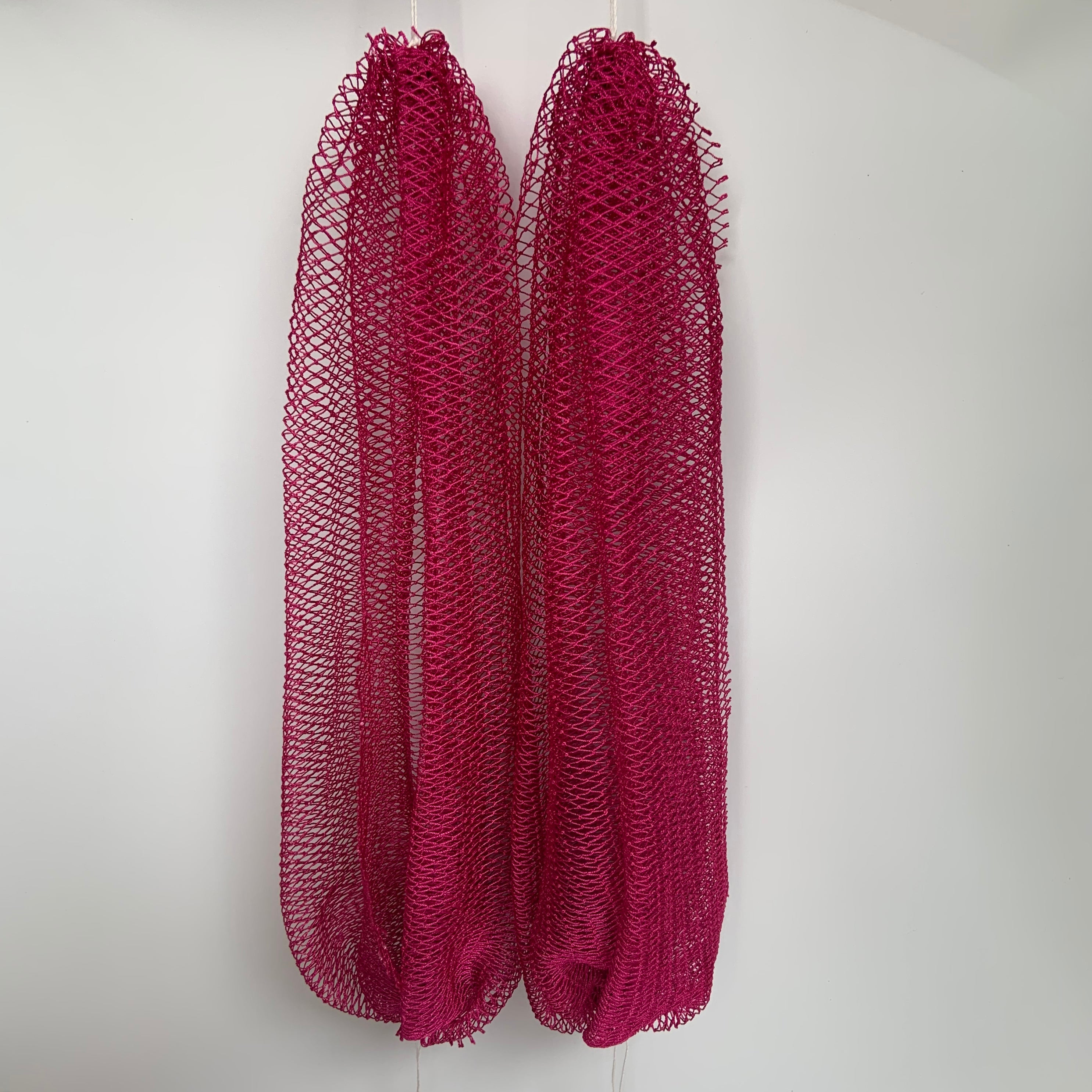 2 PCS Authentic African Exfoliating Net Bath Sponge - 2 PCS Rose
