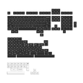 White on Black ABS SAL Keycap Set (195-Key) - SAL