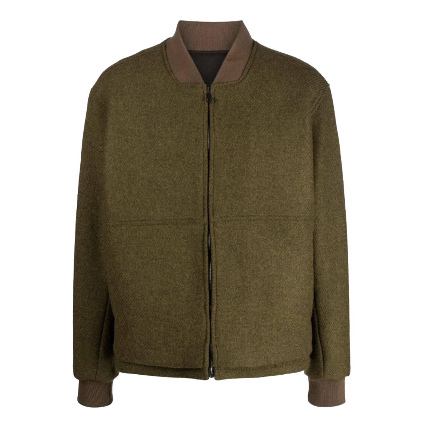 Giubotto Scott verde oliva in lana - 50