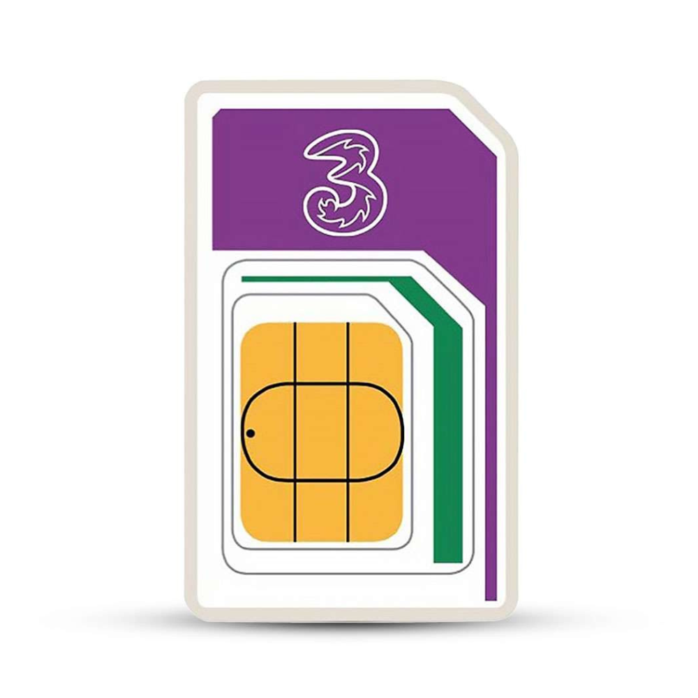 Sim Cards Pay As You Go - EE, O2, Vodafone, Giff Gaff, Smarty and Three - Three