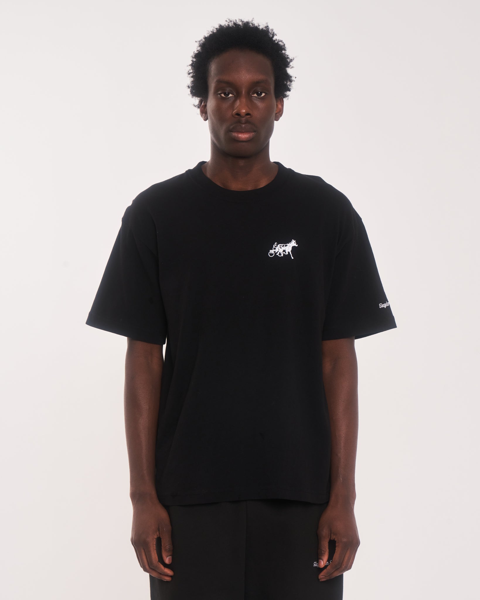Embroidered Classic Tee - XXL / Black