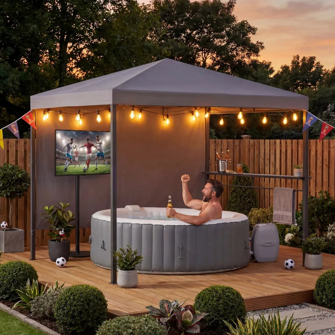 Fabric Whirlpool Gazebo KABRU - 220cm x 280cm