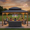 Cedar Wood Gazebo RIMO - 390cm x 450cm