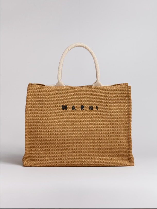 Marni tote bag in rafia - Taglia unica