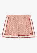 Shorts con stampa fluida monogramma