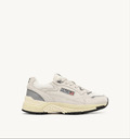 Sneakers hyperway in mesh e suede bianco e argento - IT 43