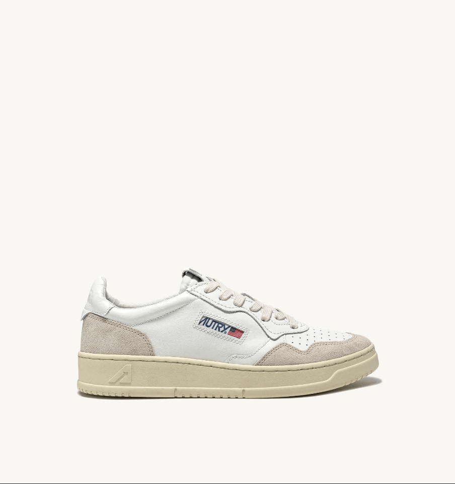 Sneakers medalist low in pelle e suede bianco - 41