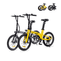 Cyseekin C10 Falt-E-Bike Doppelpack – Perfekt für Paare & Pendler - Schwarz + Gelb (2er-Set)