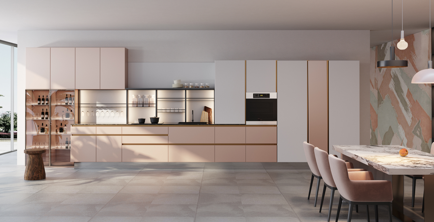 Morandi modern Contrast - Grey Pink