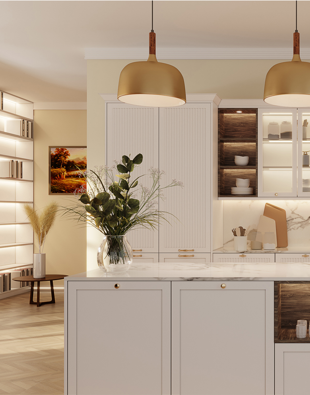 Time Shaker  Kitchens - Snow white