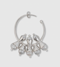 AENÃLIA Oia Earrings Silver Pearls