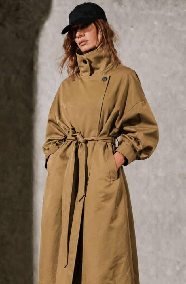 OVERSIZED TRENCH - Latte - XS/S