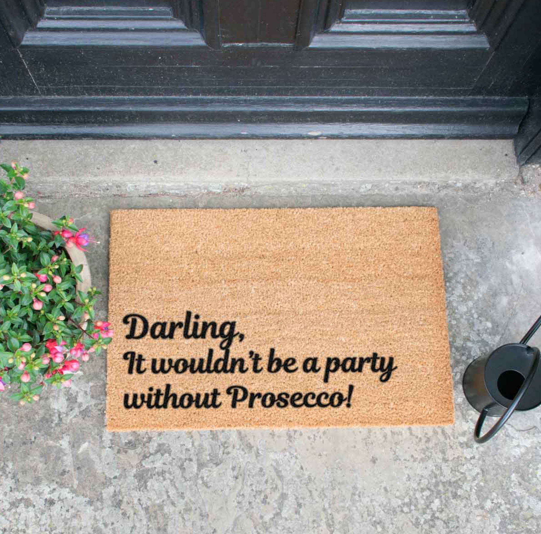 Darling, it Wouldn't be a Party Without Prosecco Doormat