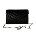 Val Clutch - Black / Silver