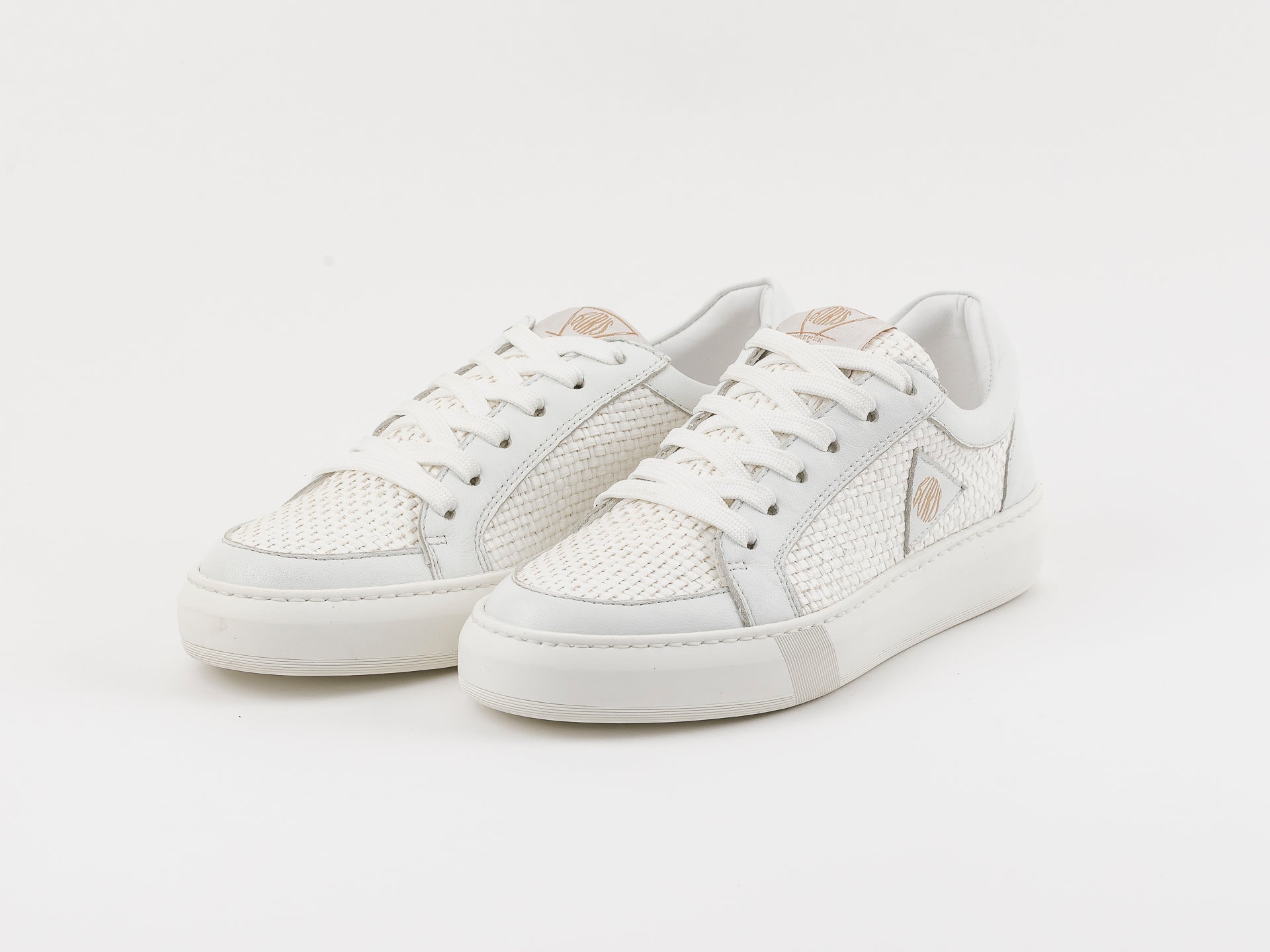 SERENDIPITY - Sneakers bianca con particolari in pelle nappa - 46