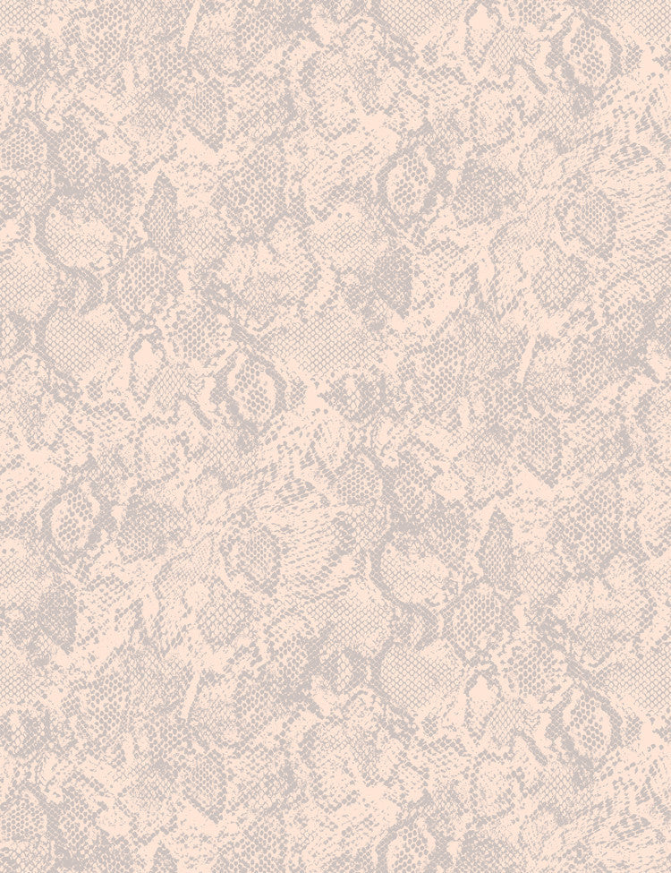 'Serpentine' Wallpaper by Wallshoppe - Peach - Removable / Sample - 8 x 8 in.