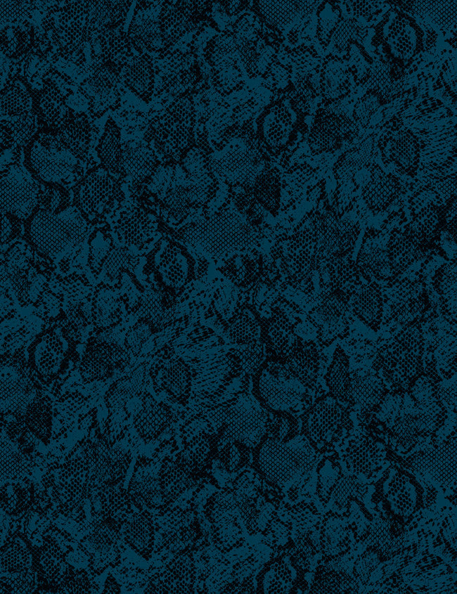 'Serpentine' Wallpaper by Wallshoppe - Indigo - Traditional / 27 in. x 27 ft.