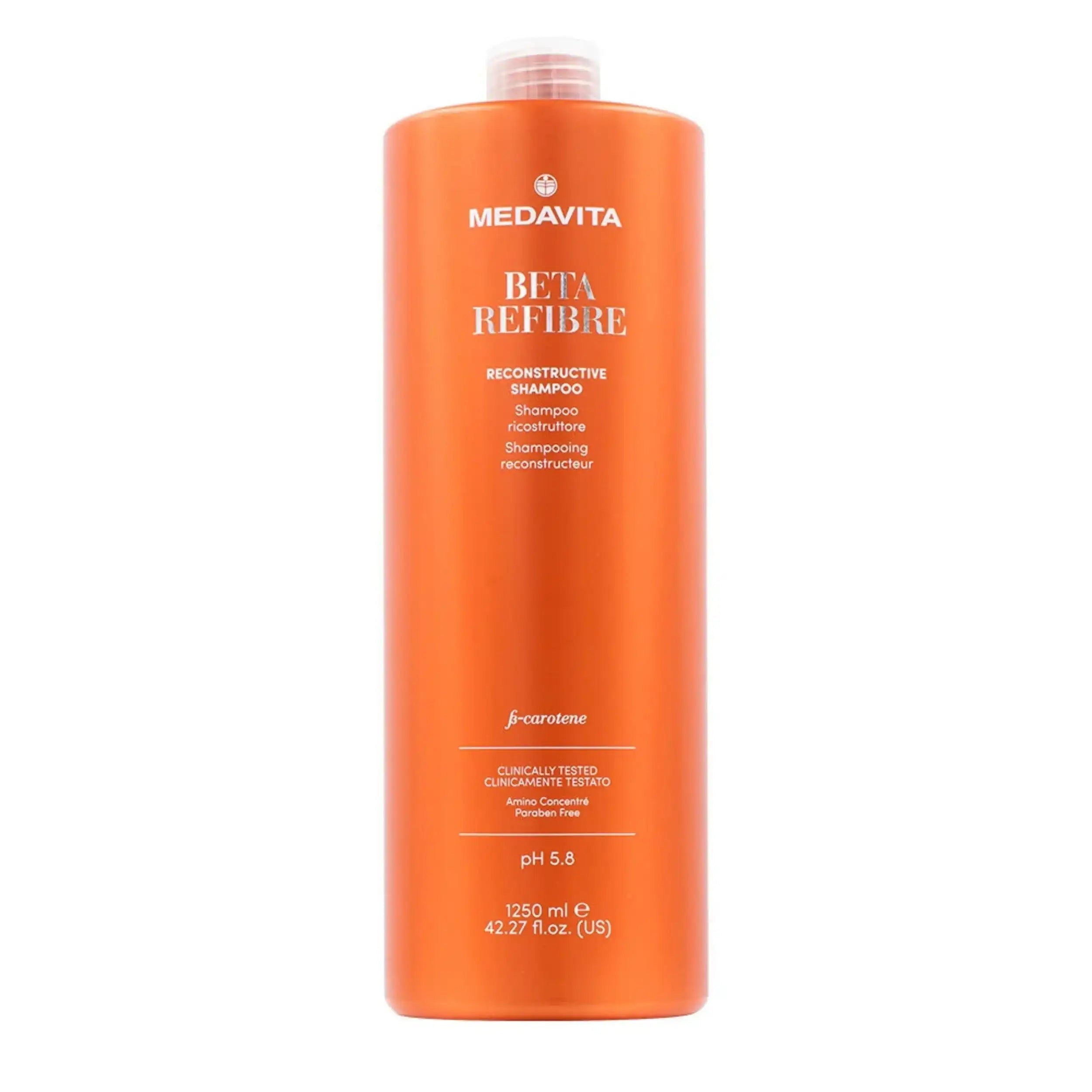 Medavita B-Refibre Shampoo Ricostruttore 1250ml - Per capelli sfruttati e sfibrati