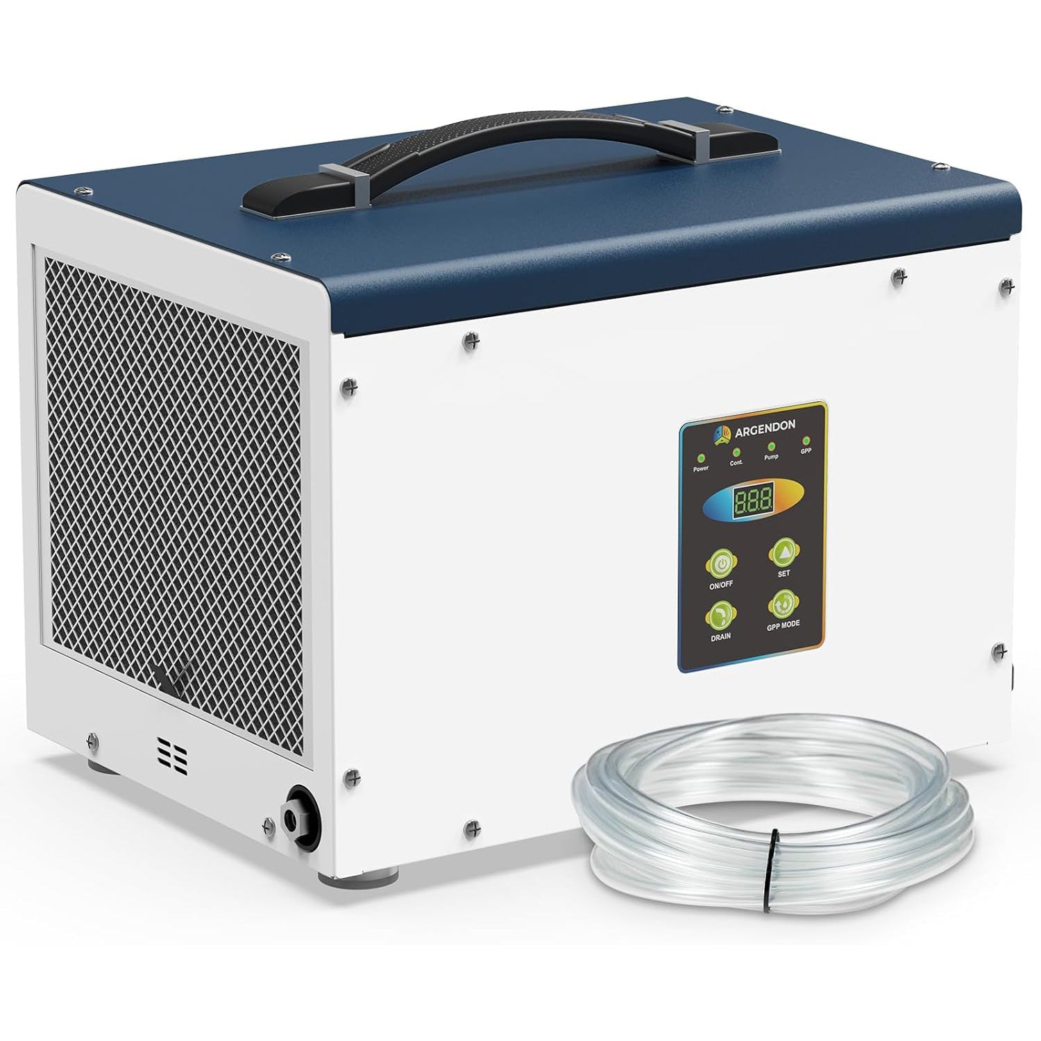 70-Pint Dehumidifier for Crawlspace & Basement with Pump and Drain Hose | Argendon Shield 35P