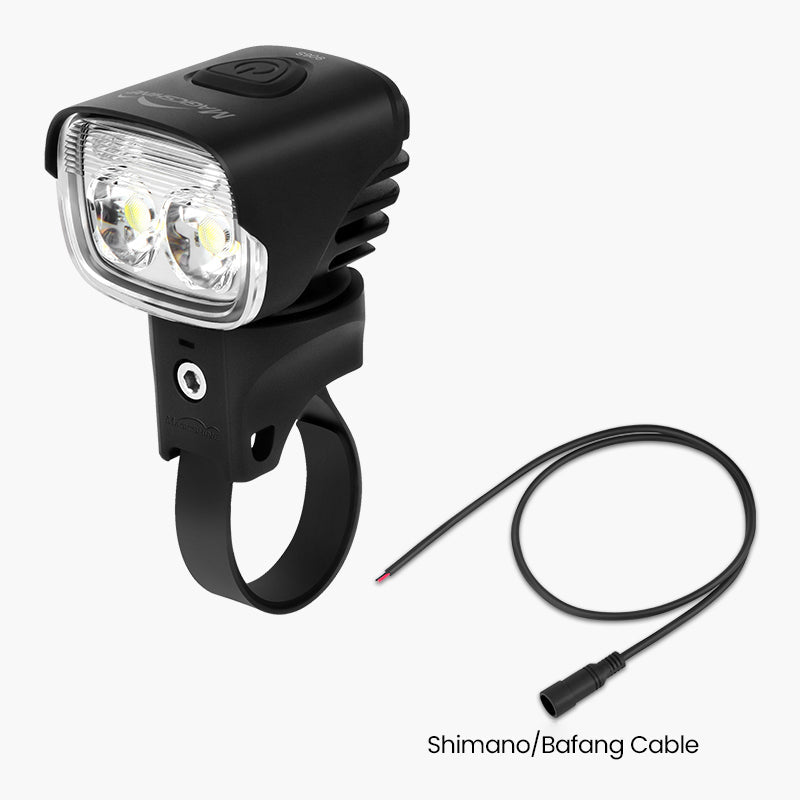 MJ-906S Efficiency E-Bike Light - MJ 906S Light Head + Shimano/Bafang Cable
