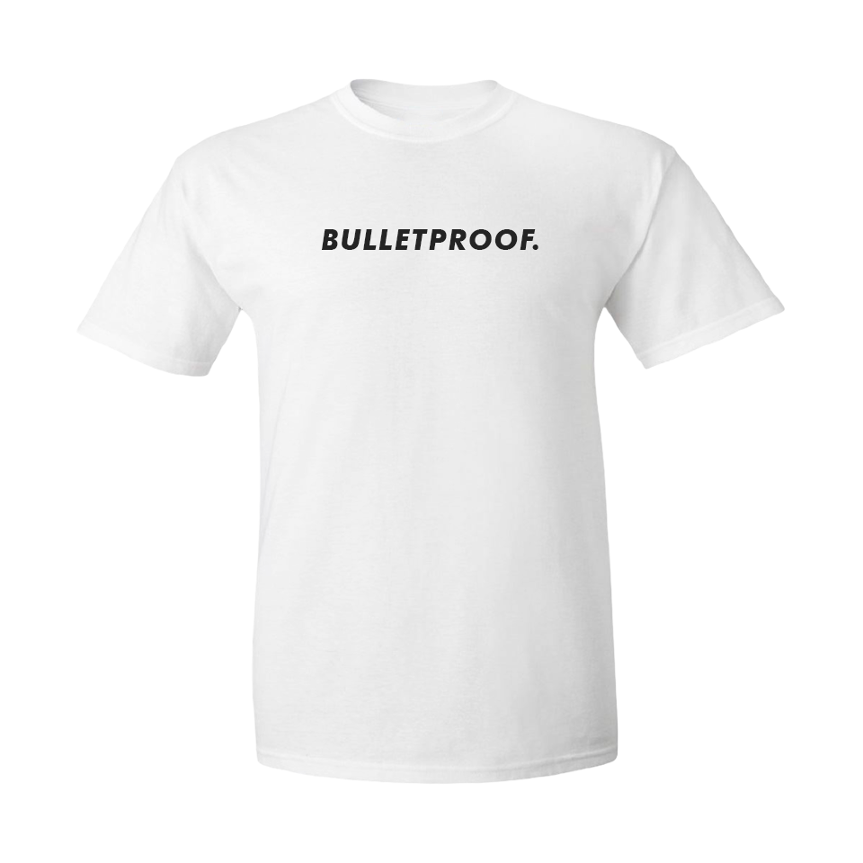 Bulletproof Graphic T-Shirt - L / White