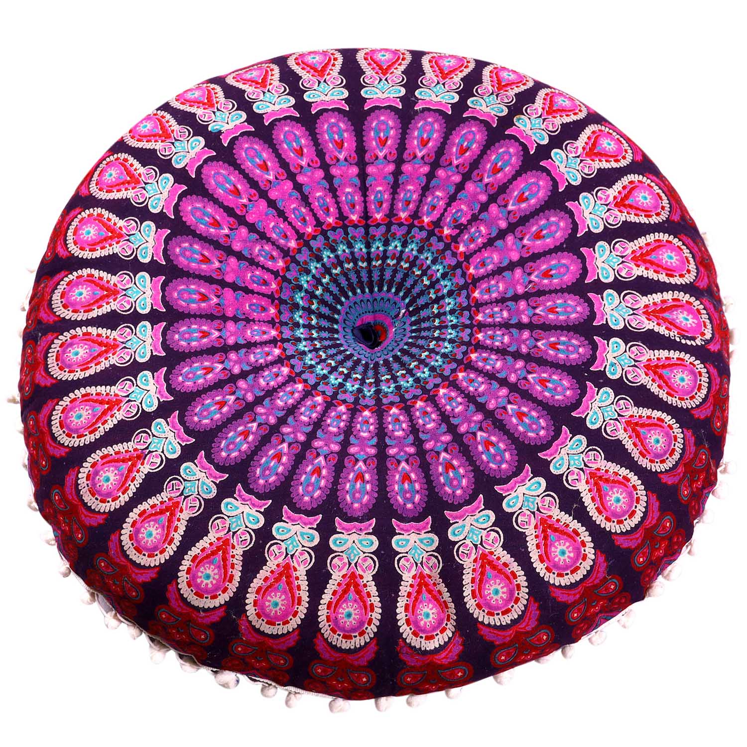 Sitzkissen Mandala Saira - Purpur