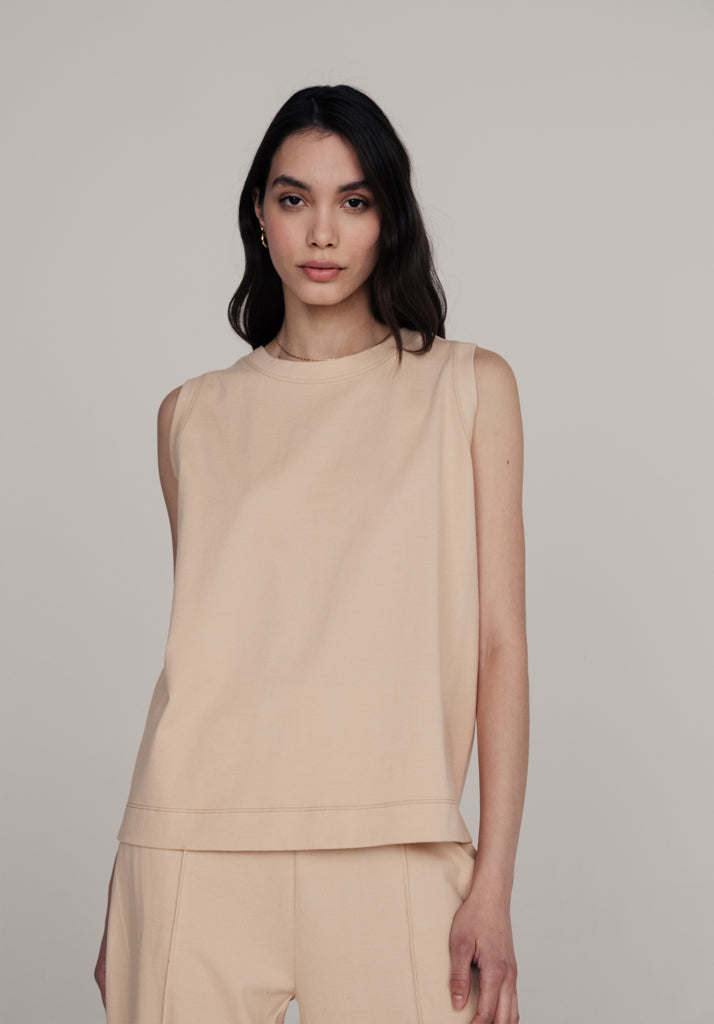 Skye Sleeveless Tank Top In Pink - L