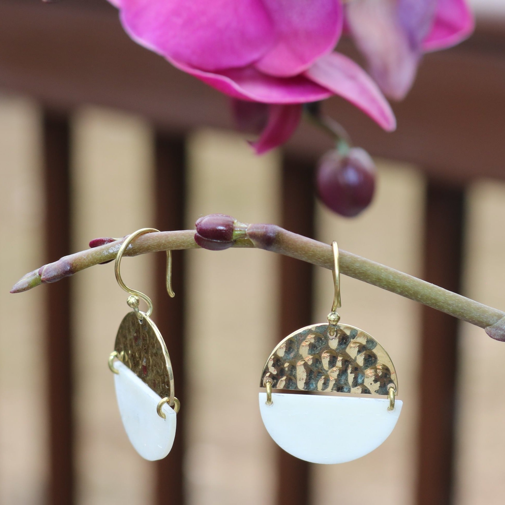 Jamila Dangle Earring - 24K Plated Gold