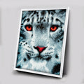Snow Leopard Crystal Art Picture Frame Kit 21 x 25cm