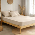 Fein-Jersey Spannbettlaken - Beige / 180-200 x 200 cm