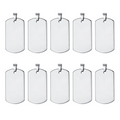 Stainless Steel Army Tags (10pcs)