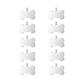 Stainless Steel Bone Tags (10pcs)