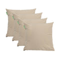 Water Resistant Scatter Cushions Outdoor Square Pillow Chair Cushion - Stone / Pack of 4