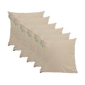 Water Resistant Scatter Cushions Outdoor Square Pillow Chair Cushion - Stone / Pack of 6