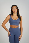 Second Skin Sports Bra - Spruce Blue - L