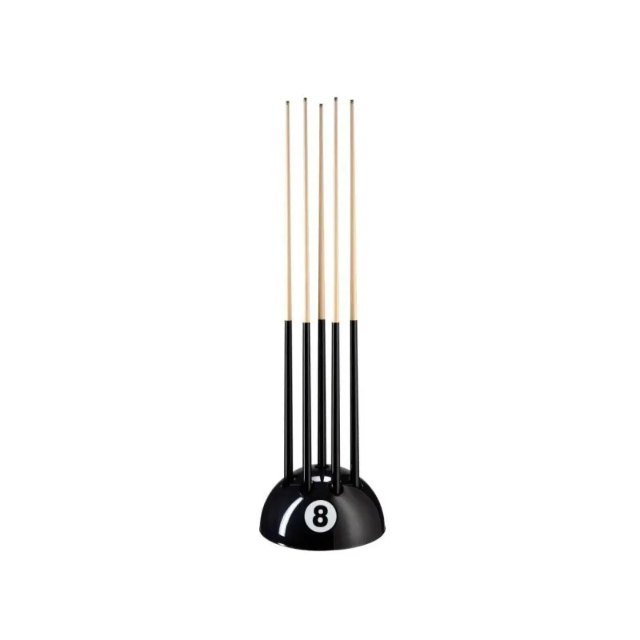 8 Ball Cue Stand For Up To 9 Cues - Black