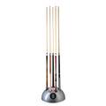8 Ball Cue Stand For Up To 9 Cues - Silver