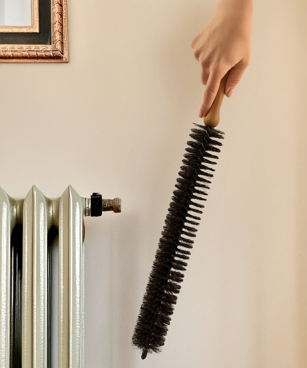 Traditional Radiator Tube Brush - Soft - Horsehair / PBT / 500mm 50mm 50mm