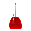 Big Tidee™ with Short Metal Rake | High Capacity Scoop and Rake Cleaning Set - Red