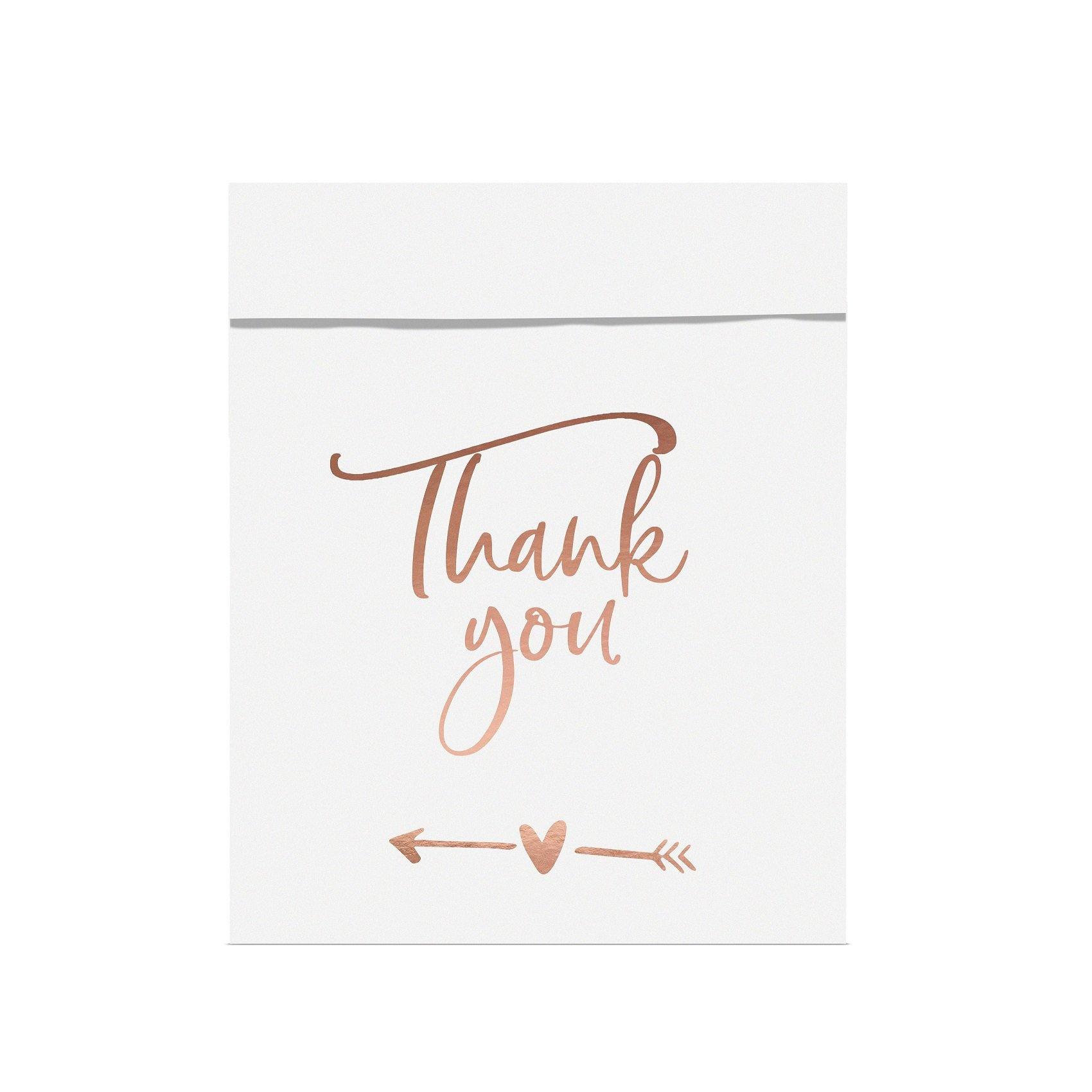 Giftbag Thank you (Rosé/6st)
