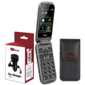TTfone TT970 4G Mobile Phone Bundle with Case and Car Charger - EE