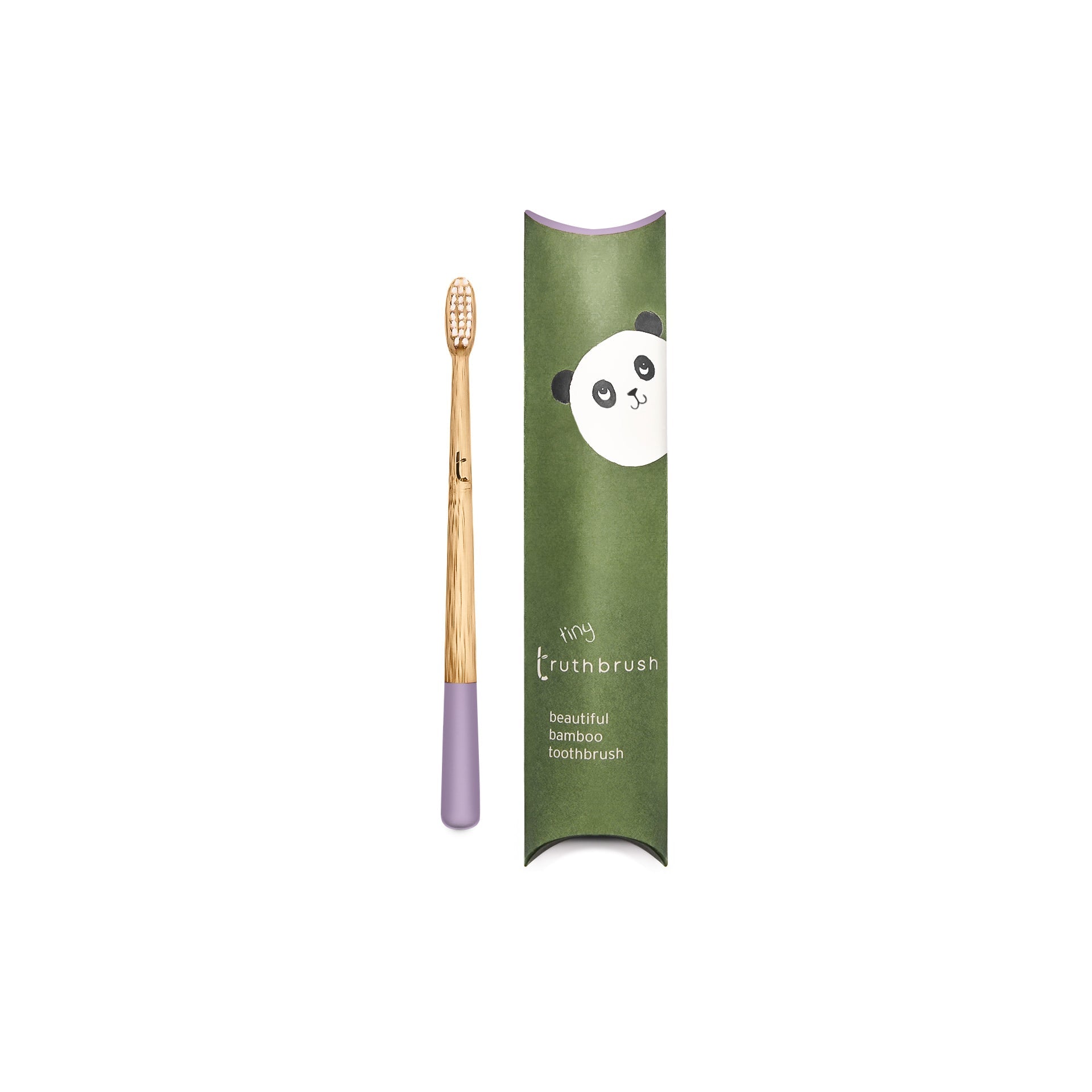 Tiny Truthbrush Bamboo Children's Toothbrush Periwinkle Purple Soft