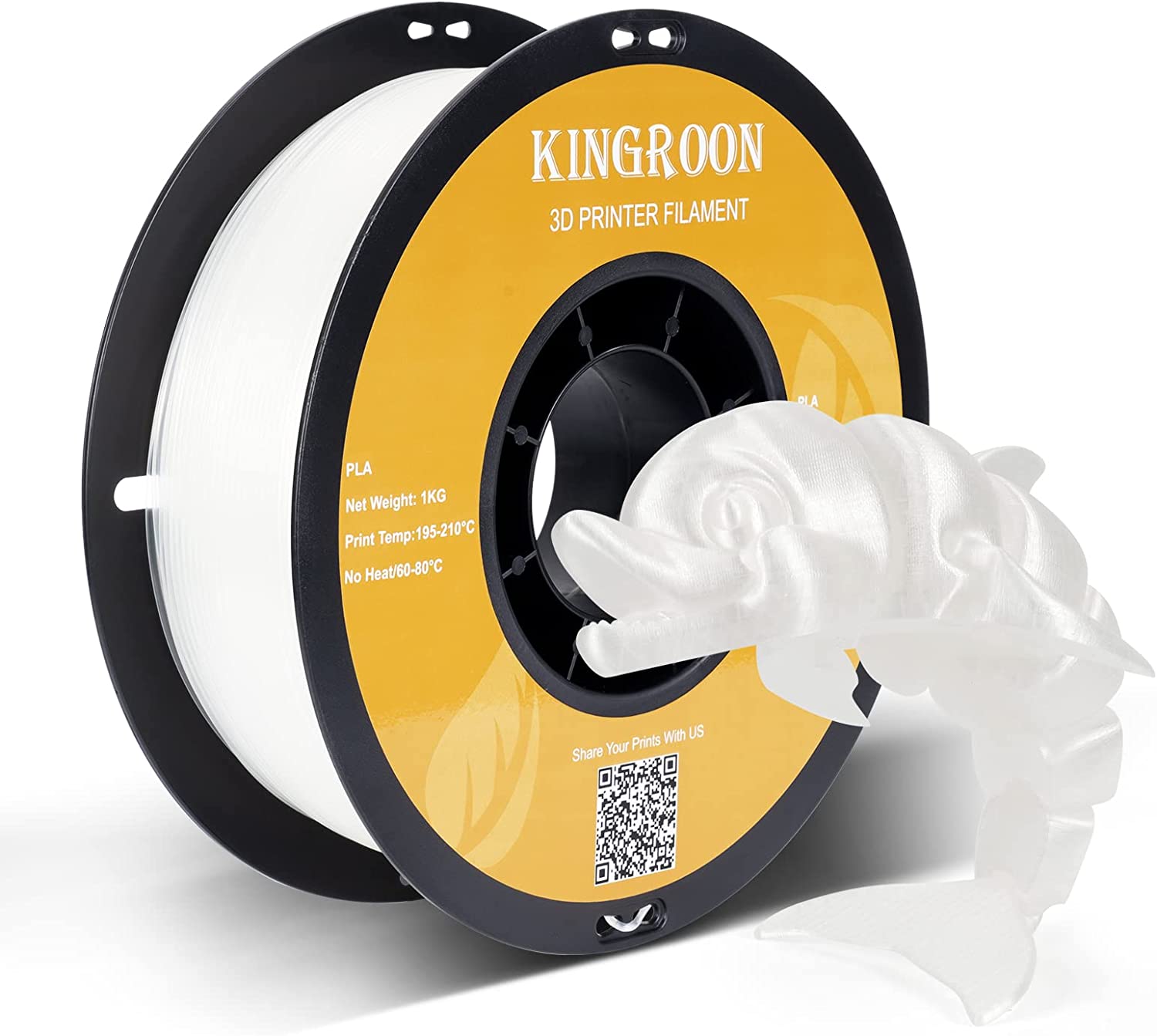 【2KG Pack】Transparent PLA Filament 1.75mm 1KG  (FRESH) - EU