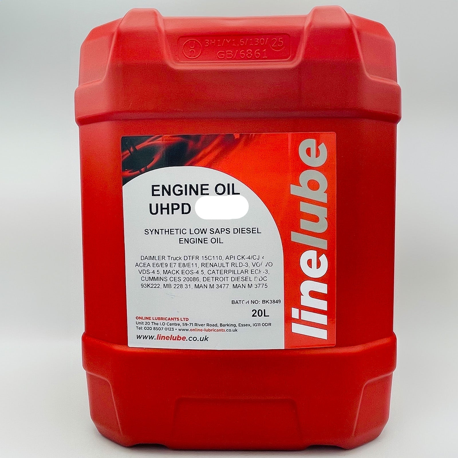 Linelube Heavy Duty Diesel Engine Oil UHPD 10W-40 - (20 Litres)
