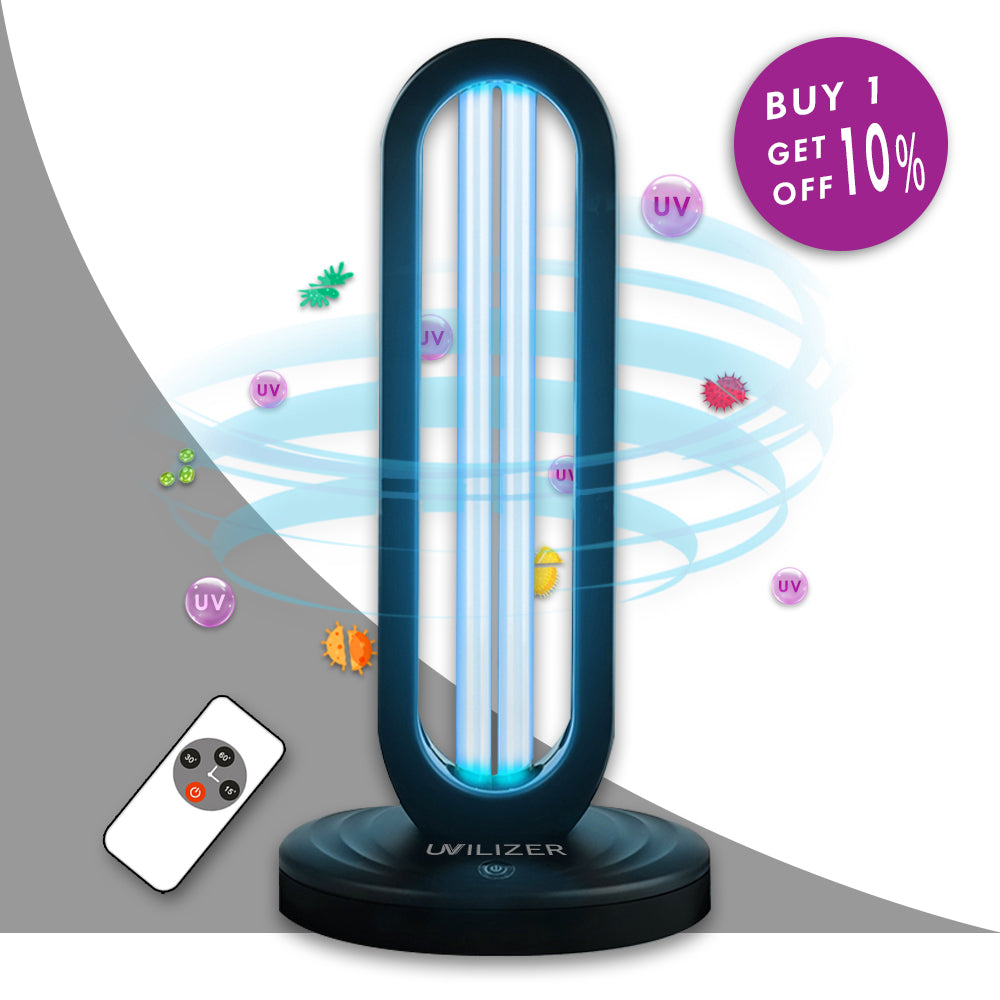 UVILIZER Tower - UV Light Sanitizer & Ultraviolet Lamp - 1 Pack (Save 10%)