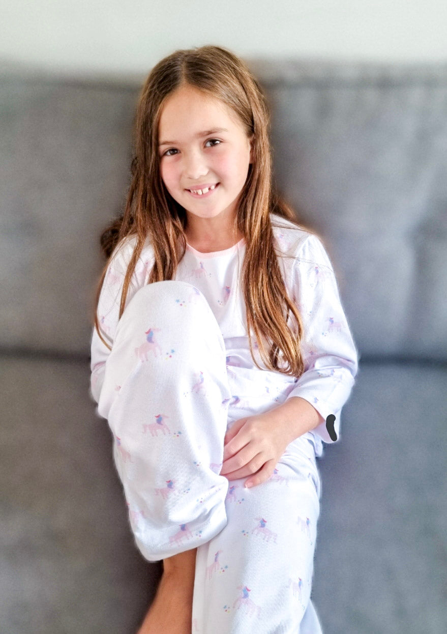 Unicorn Crew Neck Pyjamas - 2-3yrs / Unicorn / White